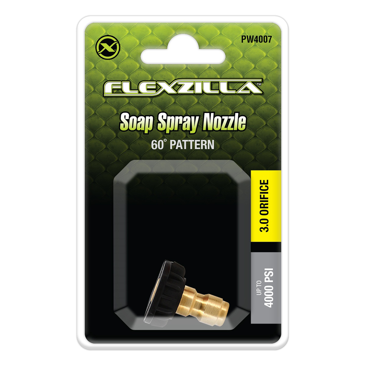LEGPW4007 0.25 in. 60 deg Brass & Plastic Quick-Connect Soap Spray Nozzle, Black