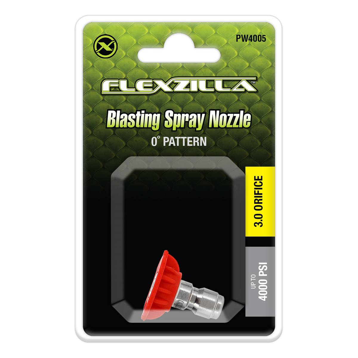 LEGPW4005 0.25 in. deg Stainless Steel & Plastic Quick-Connect Blasting Spray Nozzle, Red