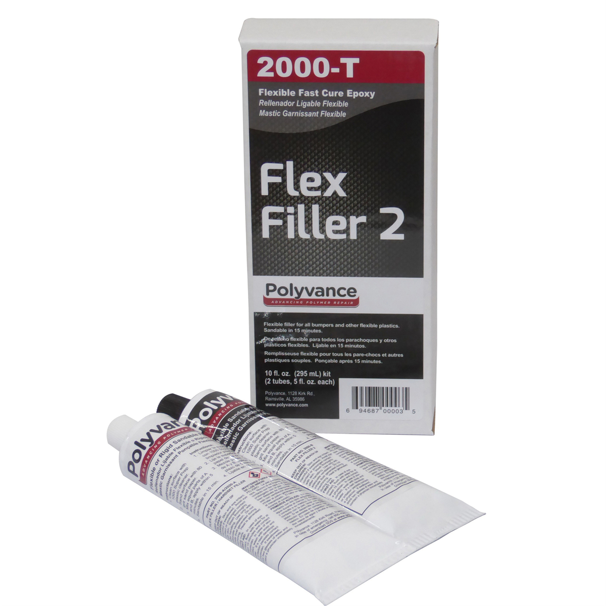 Polyvance Flex Filler Epoxy Kit, Tubes (2000-T)