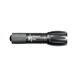 W2375 Flashlight, Super Bright LED & Rubber Endcap Push Button for On & Off with Key Ring