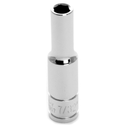 W36307 6 Point Deep Chrome Socket, 0.25 in.