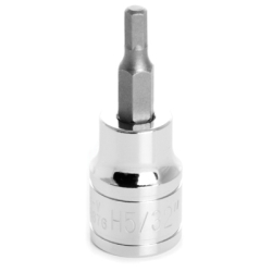 0.37 in. Drive Chrome 0.15 in. Hex Bit Socket