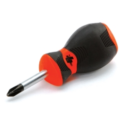 W30967 No.2 Tip Stubby Phillips Screwdriver with 1.5 in. Shaft, Clear Handle
