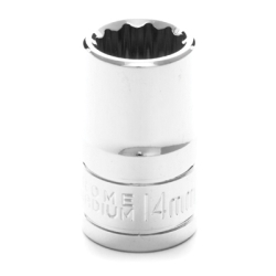 Picture of Wilmar W32814 0.5 in. Drive 12 Point Shallow Chrome Socket&#44; 14 mm