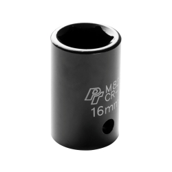 Performance Tool M826 1/2 Dr. 6-Point Impact Socket, 16mm