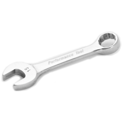 W30615 4.75 in. Long Fully Polished Stubby Chrome Combination Wrench with 12 Point Box End, 15 mm