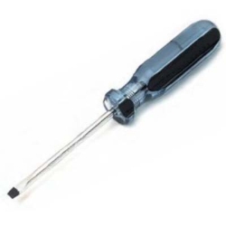 W30987 0.18 in. Tip Slotted Screwdriver with 6 in. Shaft, Clear Handle