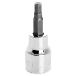 0.37 in. Drive Chrome 0.18 in. Hex Bit Socket