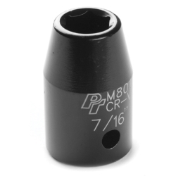 M801 0.5 in. Drive 6 Point Standard Impact Socket, 0.43 in.