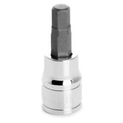 Chrome Hex Bit Socket - 7 mm - 0.37 in. Drive - Durable Construction