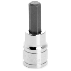 0.37 in. Drive 8 mm Hex Bit Chrome Hex Bit Socket