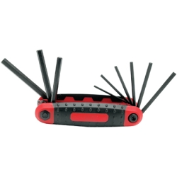 1402 SAE Folding Hex Key Set, 9 Piece