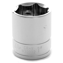 6 Point Shallow Chrome Socket, 0.5 in.