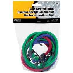 1123 3 Piece Stretch Cords - 18, 24 & 36 in.