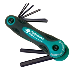 W80283 Metric Folding Hex Key Set, 8 Piece