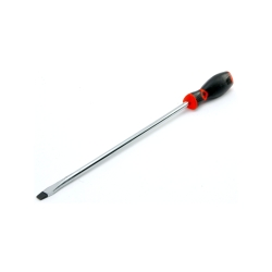 Performance Tool W30993 Black & Red Slotted Screwdriver, 3/8" x 10"