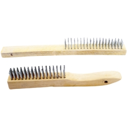1450 Wood Handle Wire Brush, 2 Piece