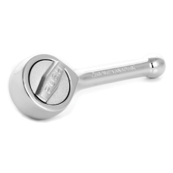 W38113 0.37 in. Drive Round Head Stubby Chrome Ratchet, 3.93 in. Long
