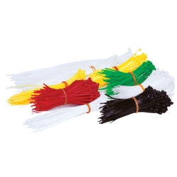 1000-Piece Nylon Cable Zip Ties Assortment