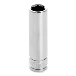 6 Point Deep Chrome Socket, 0.37 in.