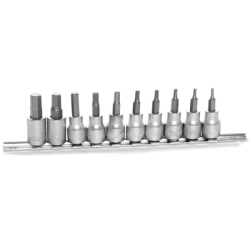 SAE Hex Bit Socket Set, 10 Piece