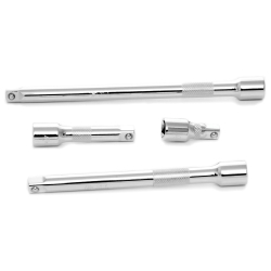 W38152 4 Piece 0.37 in. Drive Chrome Extension Set with 1.75 in., 3 in., 6 in. & 8 in. Extensions