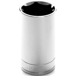 6 Point Deep Chrome Socket, 0.5 in.