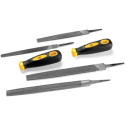 W5390 6 Piece File Set - 4 Files & 2 Handles