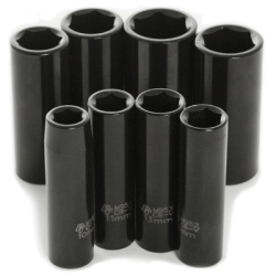 M595DB 8 Piece 0.37 in. Drive Metric Deep Impact Socket Set