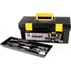 Performance Tool Black 18" Heavy Duty Plastic Tool Box (W54017)