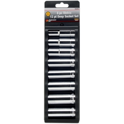 W32700 0.5 in. Drive 12 Point Metric Socket Set, 8 Piece