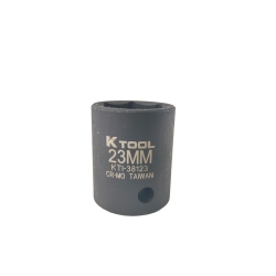 K Tool International KTI38123 0.5 in. Drive 6 Point Impact Socket 23mm