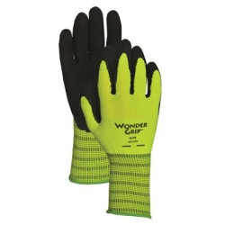 Picture of Atlas Gove & LFS LFSWG310HVM High-Visibility Green Polyester Double Nitrile Gloves - Medium
