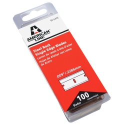 Picture of American Safety Razo 66-0403 Single Edge 0.009 Steel Back Razor Blades Box - Pack of 100