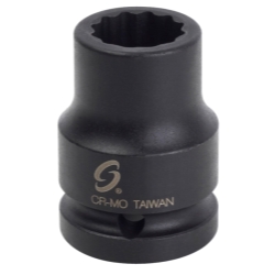Sunex 420ZT 0.75 in. Drive Thin Wall Impact Socket - 12 Point - 0.62 in.