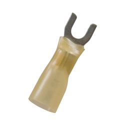 Picture of The Best Connection 2357J 12-10 Heat Shrink CS Spade, Yellow - 10 Piece