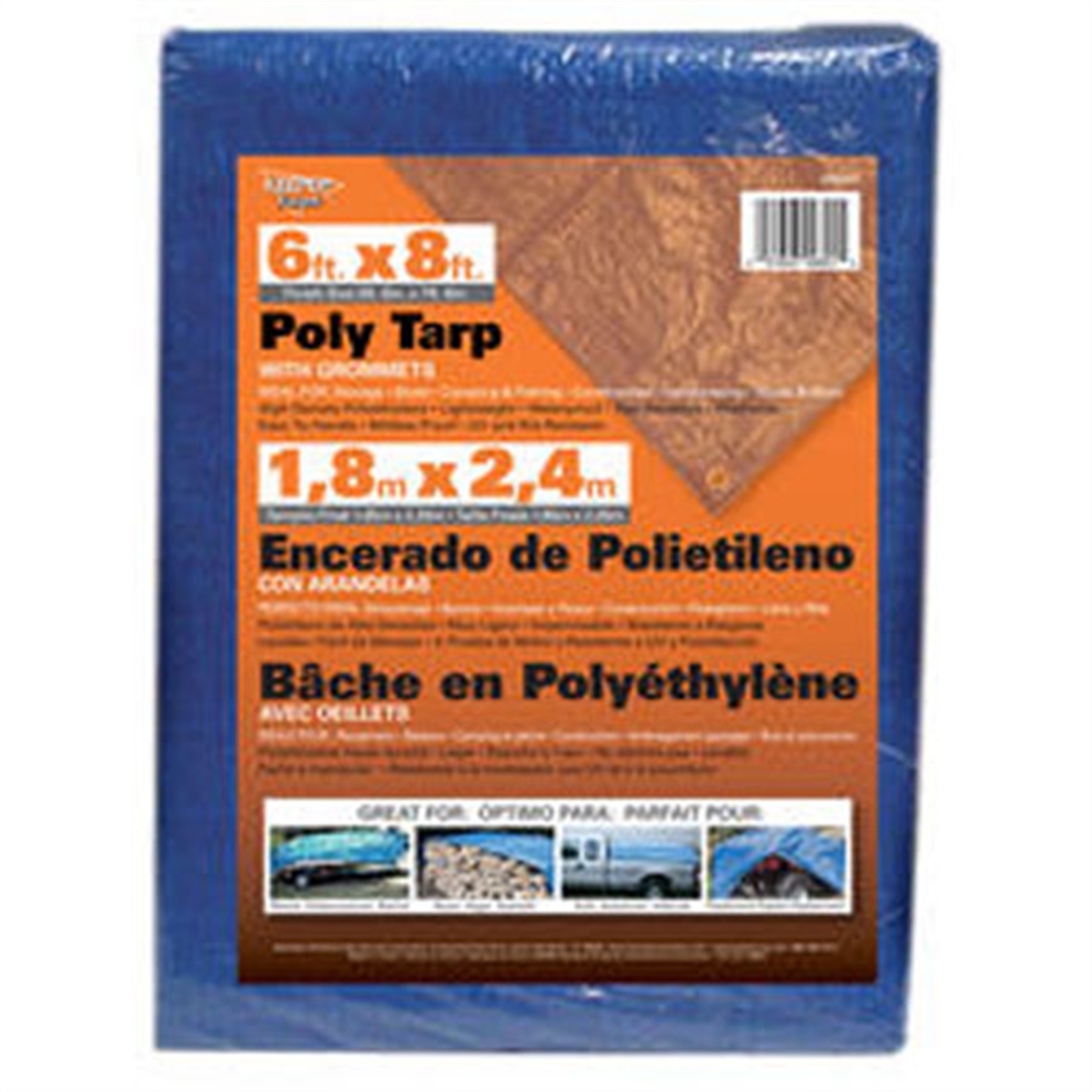 9801 6 x 8 ft. Tarp Poly Shrink Wrap