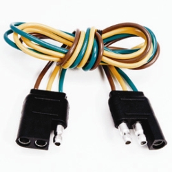 2503F 3 Pole Molded Trailer Connect Flat Molded FM & M Trailer Connector