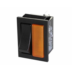 2603F 16A 12V Amber Light On-Off & Rocker Combo SPST