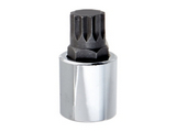 8513 0.50 in. Drive 12 Point Male Triple Square Socket Bit, 10mm