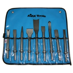 Picture of Ajax Tool Works AJXA9029 9 Piece Pneumatic Bit Set - Chisels with A905&#44; A906&#44; A907&#44; A908&#44; A909&#44; A910&#44; A911&#44; A912 & A932