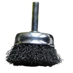 Shark Industries 14098 Cup Brush-2 1/2" Shank Mounted Fine