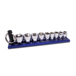 Picture of Vim Products DDM400 9 Peice Dual Drive Metric Shallow Chrome Sockets Set