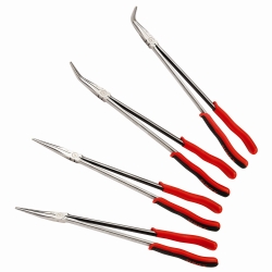 Picture of Sunex 3706V 4 Piece 16 in. Needle Nose Pliers Set with Extra Long Reach