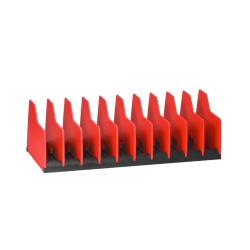 Ernst 5350 8 Tool V-Slot Screwdriver Organizer - Grey