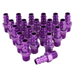 760VC-20 V-Style ColorFit HighFlowPRO Plugs, Purple