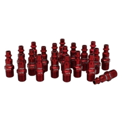 Milton 727MC-20 M-Style 0.25 in. NPT ColorFit Plugs, Red