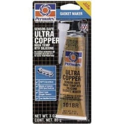 PTX81878 No 101 Sensor Safe Ultra Copper Max Temp RTV Silicone Gasket Maker, 3 oz Tube Carde - Case of 12