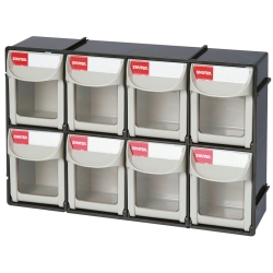 Shopsol Flip Out Part Storage Bins - 8 Compartment (Fo-308) (1010017)