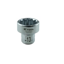 K Tool International KTI20613 0.25 in. Drive Spline Socket - 13 mm